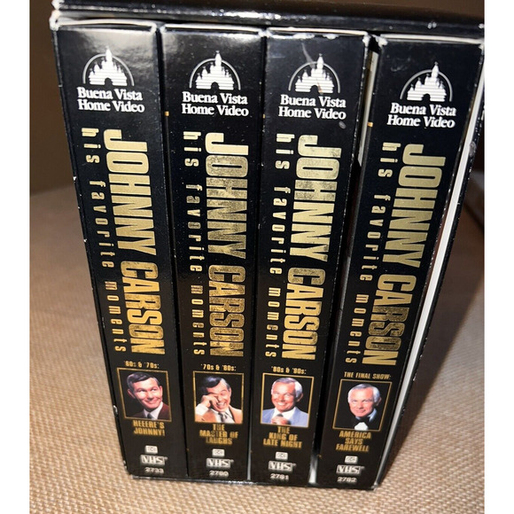 Johnny Carson: His Favorite Moments From the Tonight Show - Set 4 VHS Tapes - Picture 1 of 10